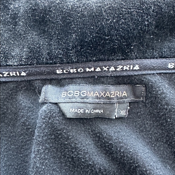 BCBG Velour Athleisure Suit 2pc Set Sz XL/Black - Picture 12 of 16